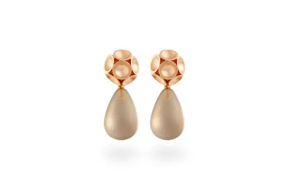Ohrschmuck Rotgold Grote Contraste Goldschmied Köln Serie Disco Schmuck Trauringe