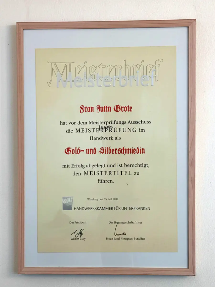 Jutta Grote Goldschmiedemeisterin in Köln