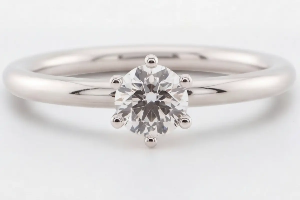 Verlobungsring 950er Platin 0,5 Ct Brillant Grote contraste Goldschmiede Köln